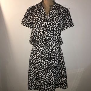 Shelby and Palmer black and white dress